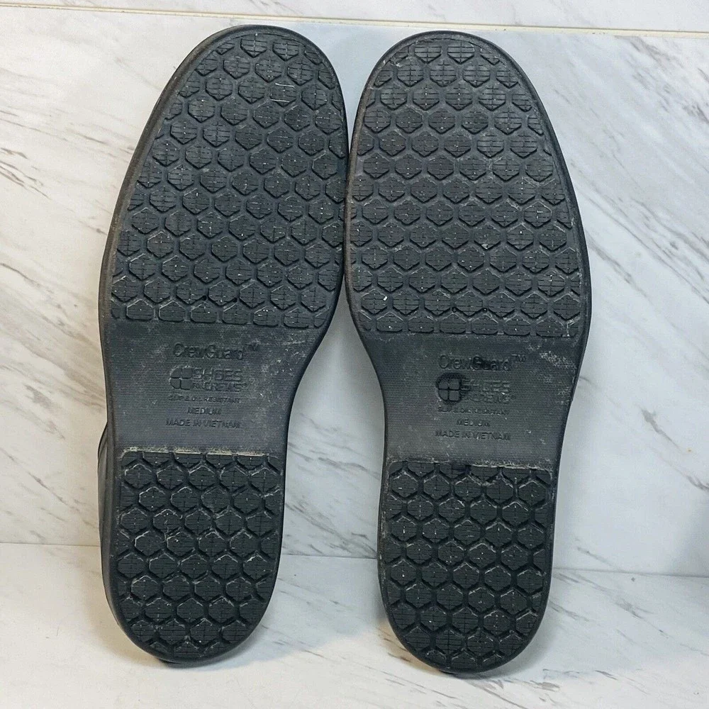 CrewGuard Shoes For Crews Slip Resistant Overshoes Unisex Black Latex M Men 8-9